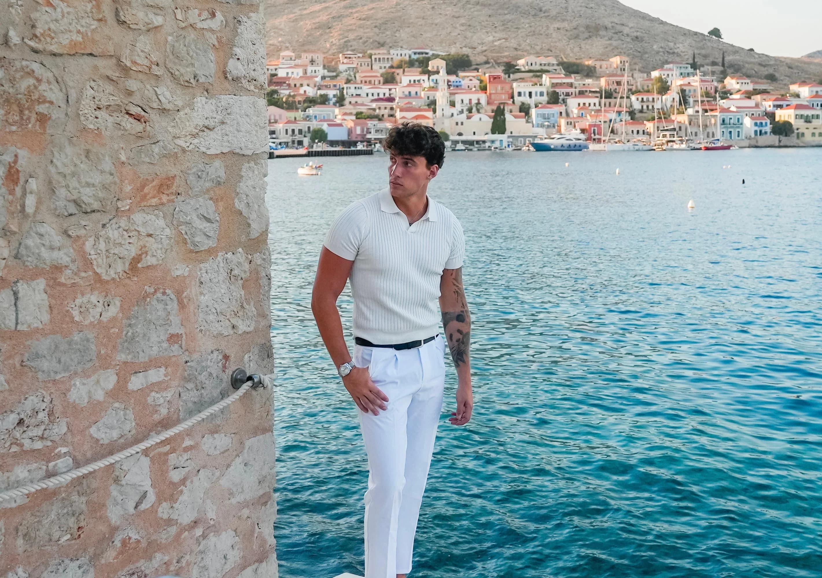Customer wearing AuthenLondon in a natural setting